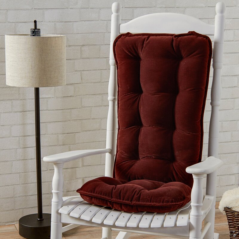 Red Barrel Studio Indoor Rocking Chair Cushion Reviews Wayfair   Indoor Rocking Chair Cushion 